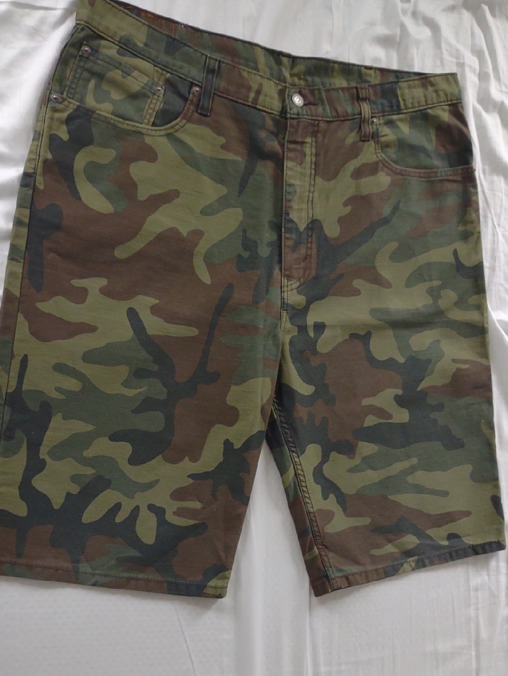 Levi's Men's Camouflage Cargo Shorts - Green & Brown